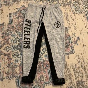 NWOT Grey Steelers joggers